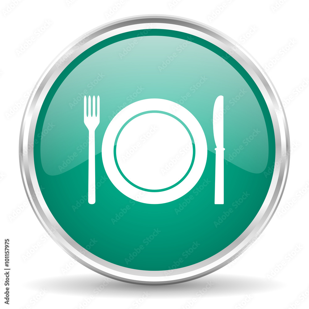 restaurant blue glossy circle web icon restaurant blue glossy circle web icon