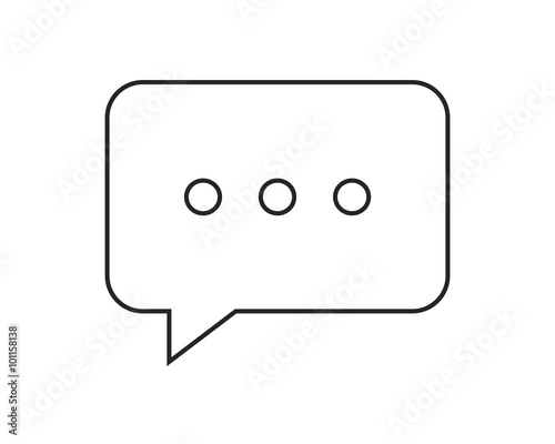 Line icon chat. Web icon communication.