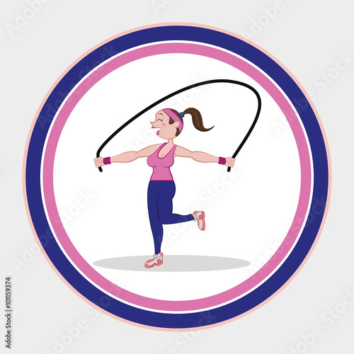 Gym and fitness icons design 