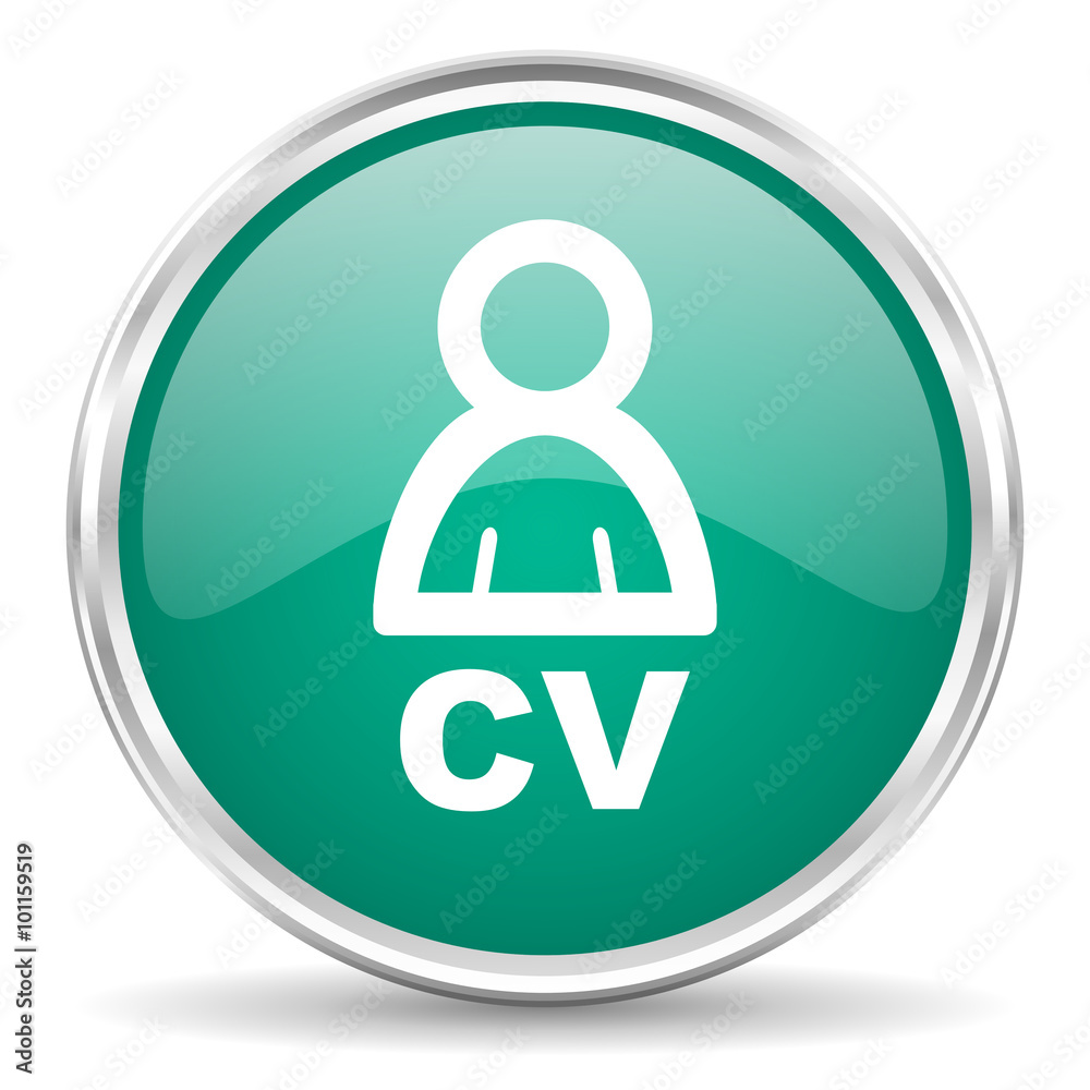 cv blue glossy circle web icon cv blue glossy circle web icon
