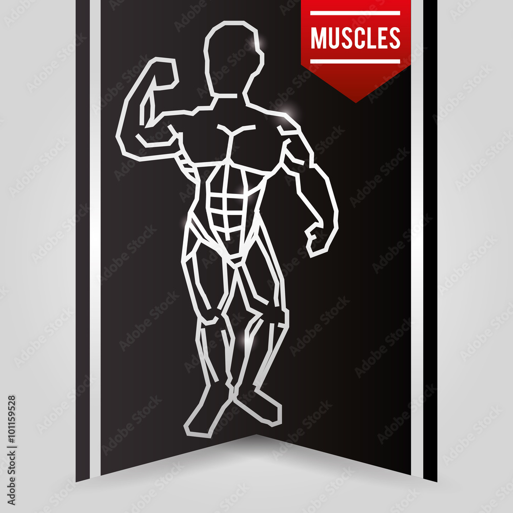 Gym and fitness icons design Gym and fitness icons design