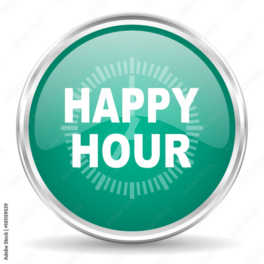 happy hour blue glossy circle web icon happy hour blue glossy circle web icon