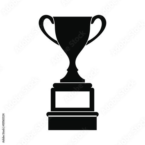 Sports cup black simple icon