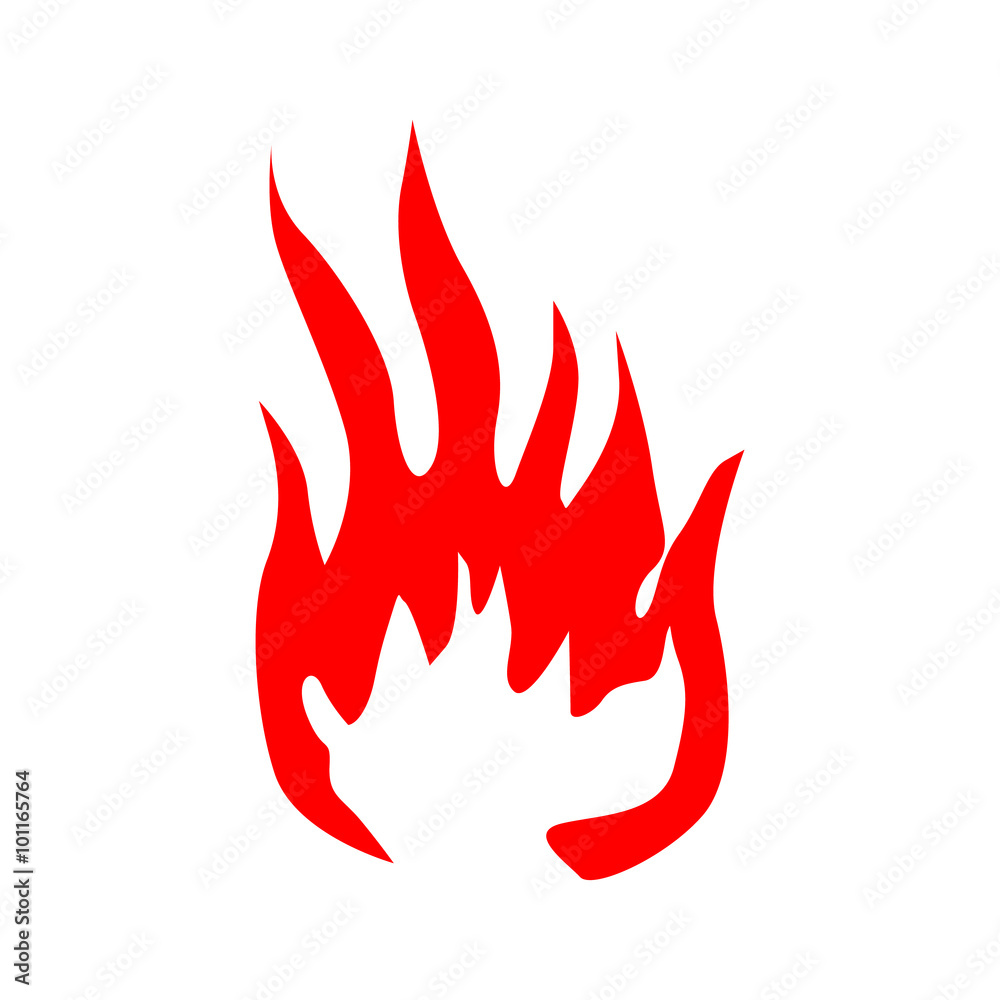 Fire flames silhouette Fire flames silhouette