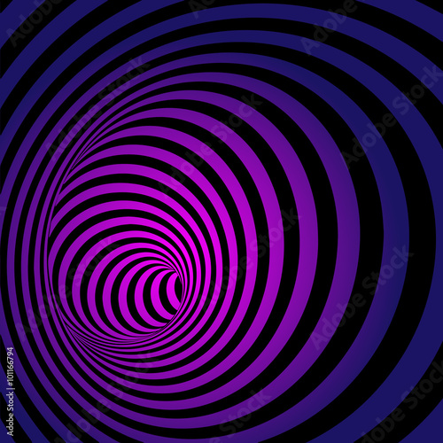 Spiral Striped Abstract Tunnel Background