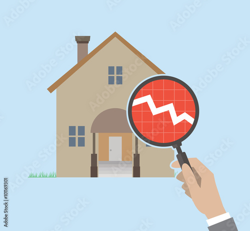 Real Estate concept - negative version. EPS8.