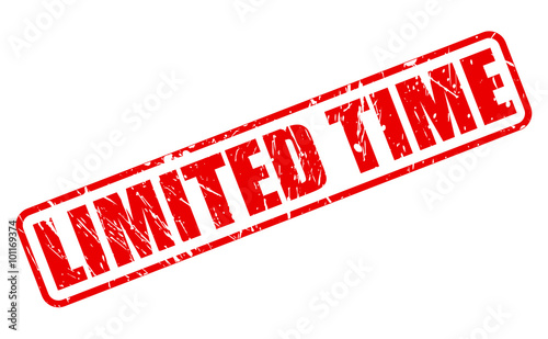 Limited time red stamp text