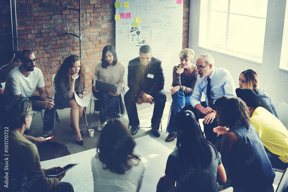 Fototapeta premium Business Team Organization Brainstorming Concept