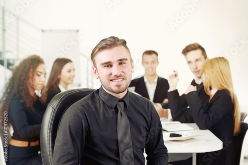 Photo of a young business m...