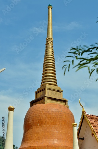 Stupa (chedi) at the temple Wat Mongkol Nimit photo