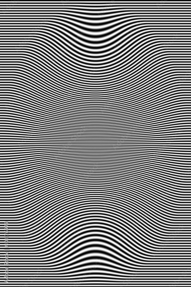 Abstract black and white striped background image.