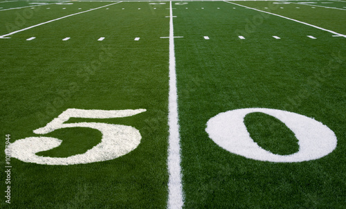 Football Field 50 Yard Line