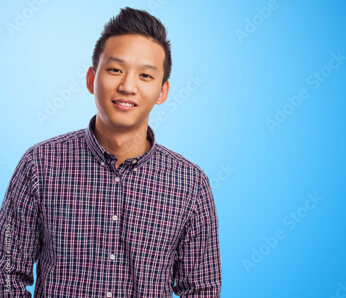 portrait of a handsome young asian man