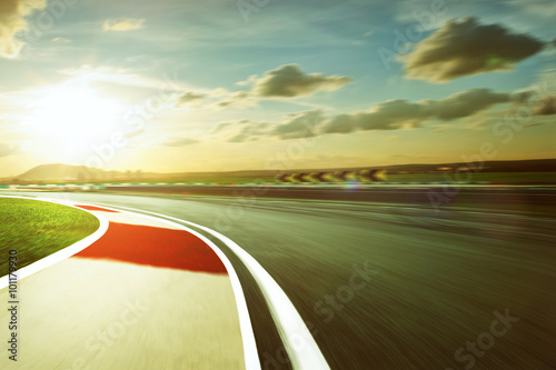Motion blurred racetrack,vintage mood mood © jamesteohart
