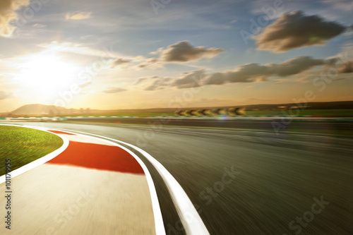 Motion blurred racetrack,warm mood mood © jamesteohart