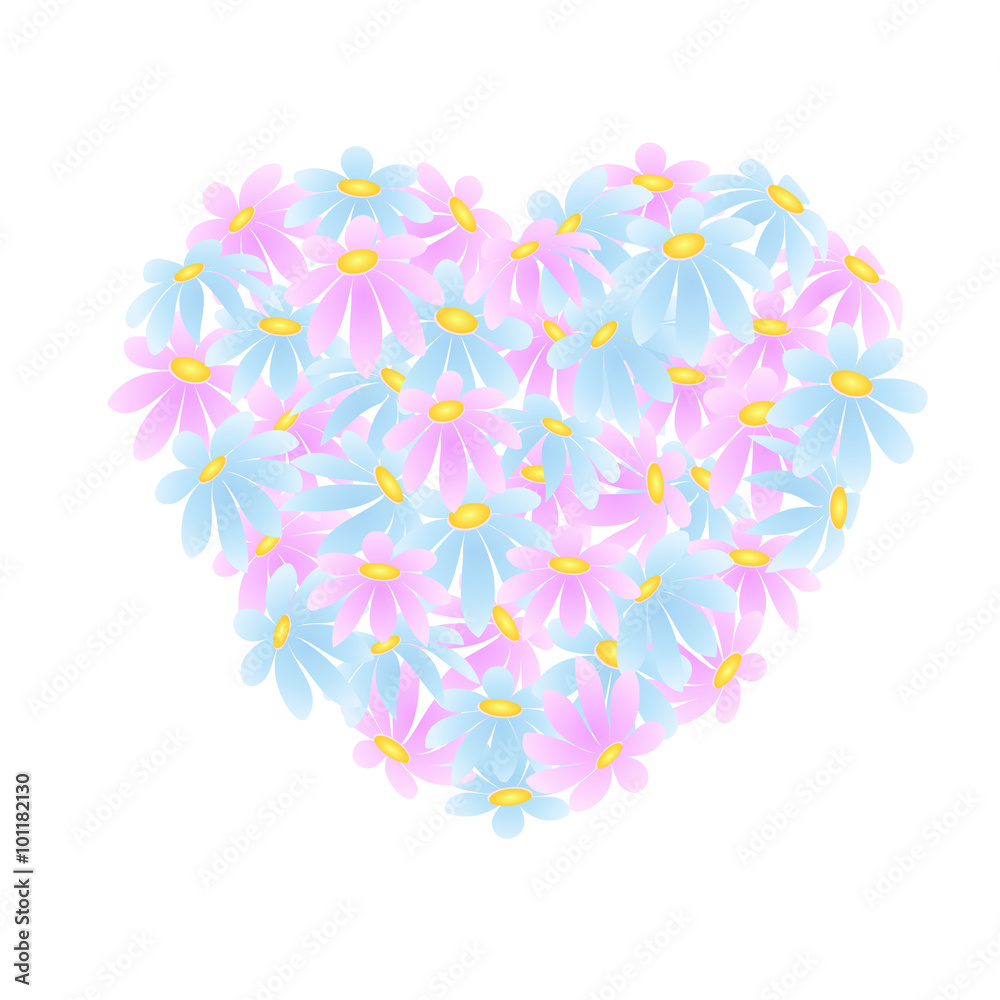 Obraz Heart of daisies