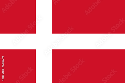 Fotomural National flag of Denmark