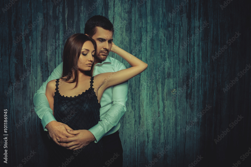 passionate confident couple in love embracing each other passionate confident couple in love embracing each other