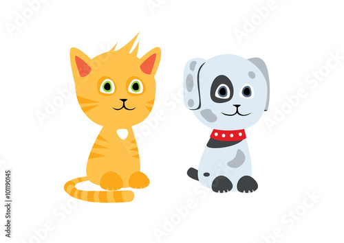 Cat and dog characters