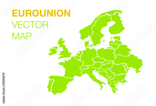 Euro union vector map