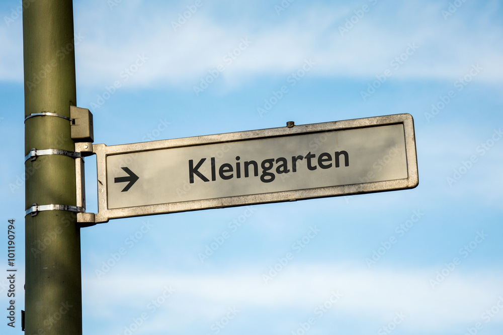 Fototapeta premium Schild 67 . Kleingarten