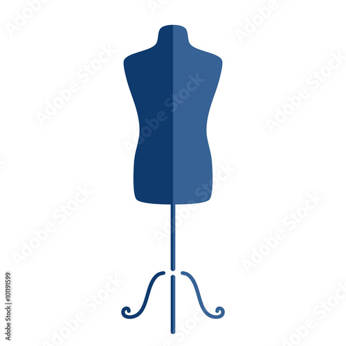 Tailor s mannequin isolated on white background