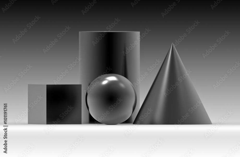 Obraz premium Abstrakcja figury geometryczne