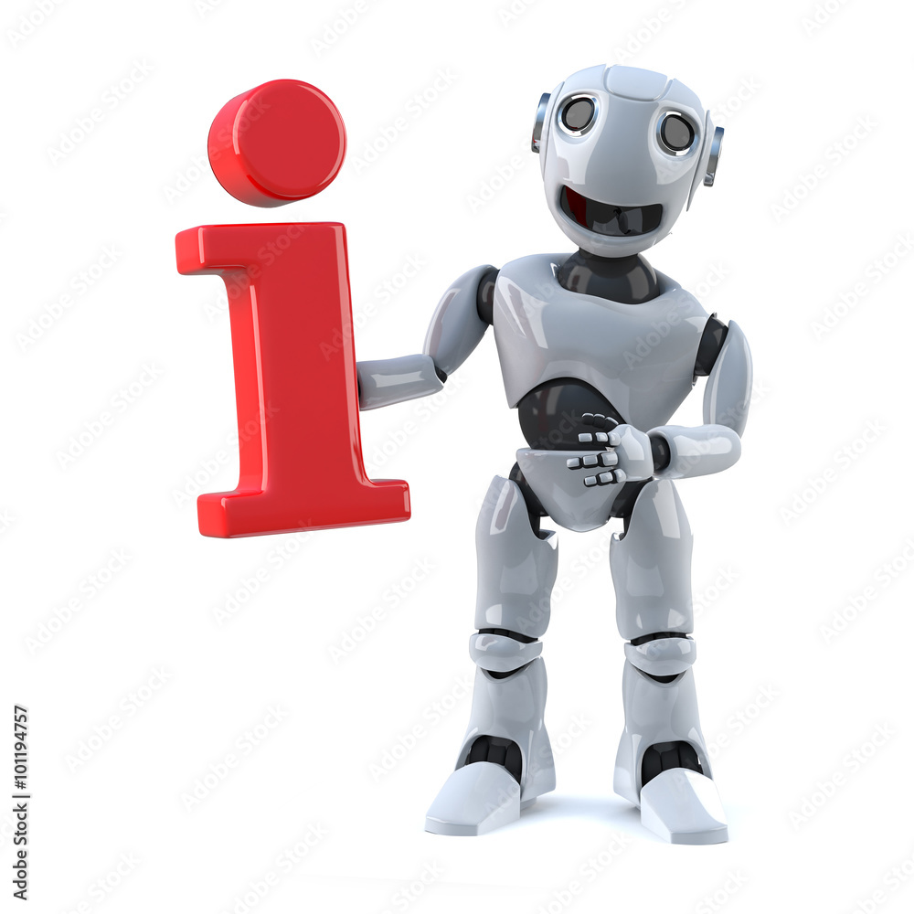 3d Robot has information 3d Robot has information
