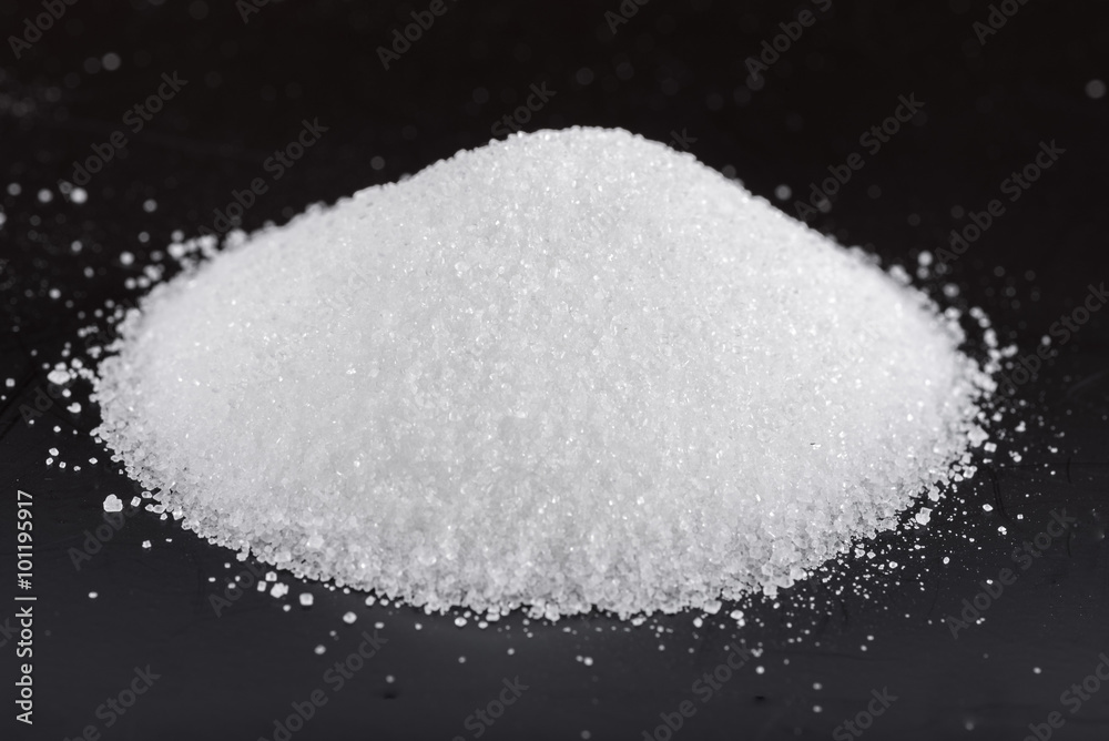 Heap of white crystal sugar Heap of white crystal sugar