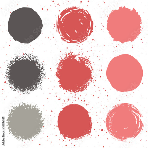 set of 9 background shapes