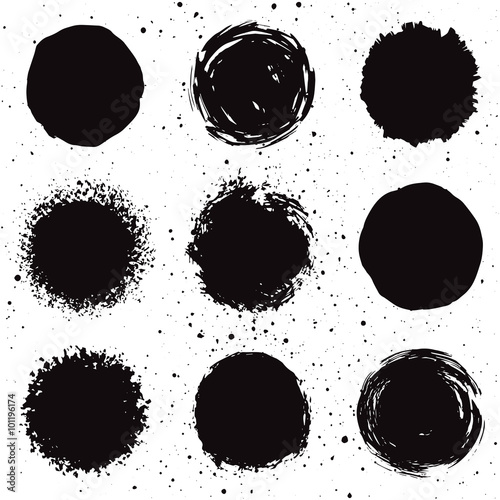 set of 9 background shapes