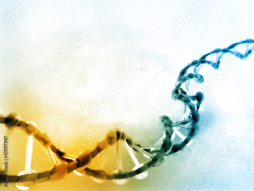 Digital illustration of dna