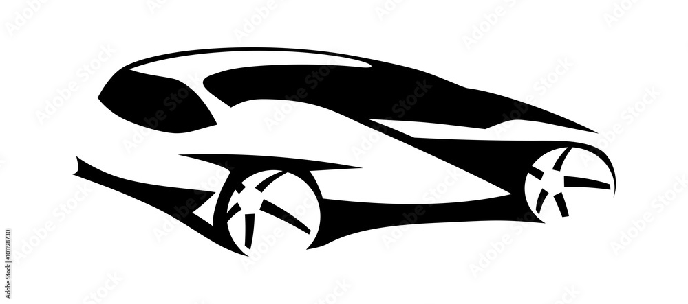 Car silhouette modern Car silhouette modern