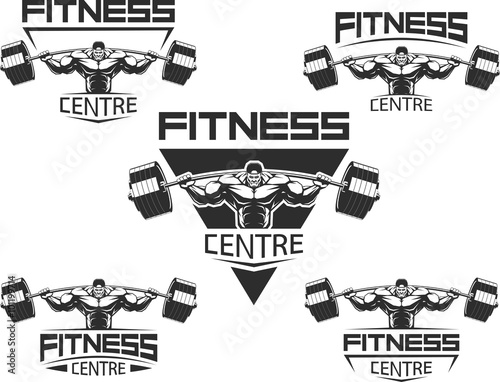 Icons for bodybuilding and fitness