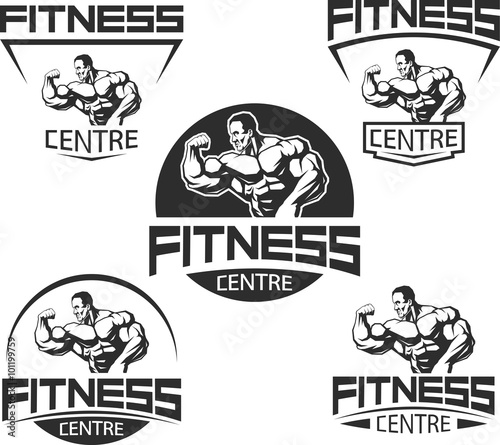 Icons for bodybuilding and fitness