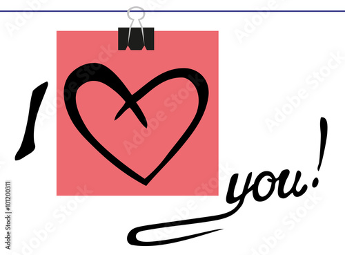 I love you on paper