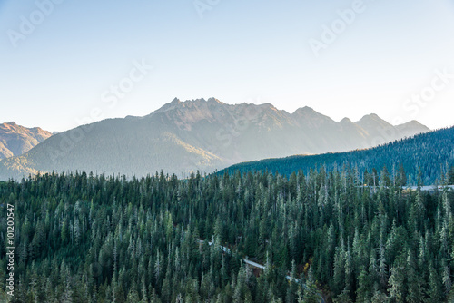 view of mt Shuksan,scenic view in Mt. Baker Snoqualmie National,WA,usa. photo