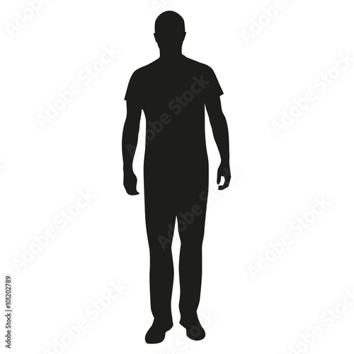 Man standing silhouette photo
