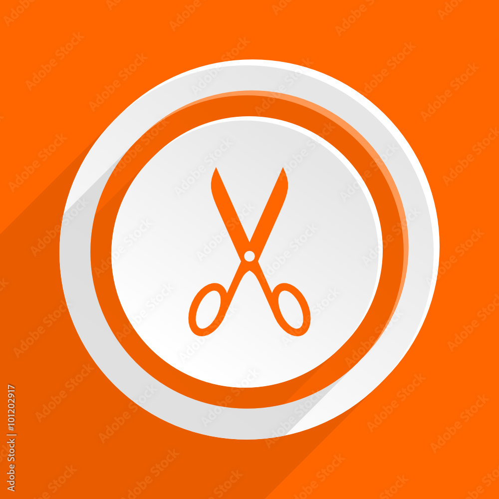 cut orange flat vetor icon cut orange flat vetor icon