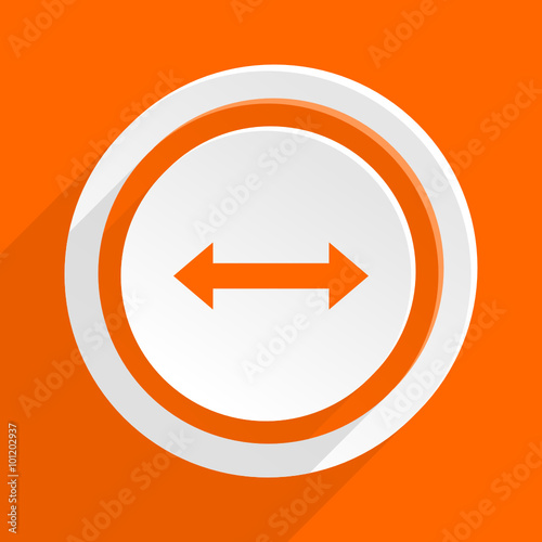 Free Download arrow orange flat vetor icon - GFXLoad