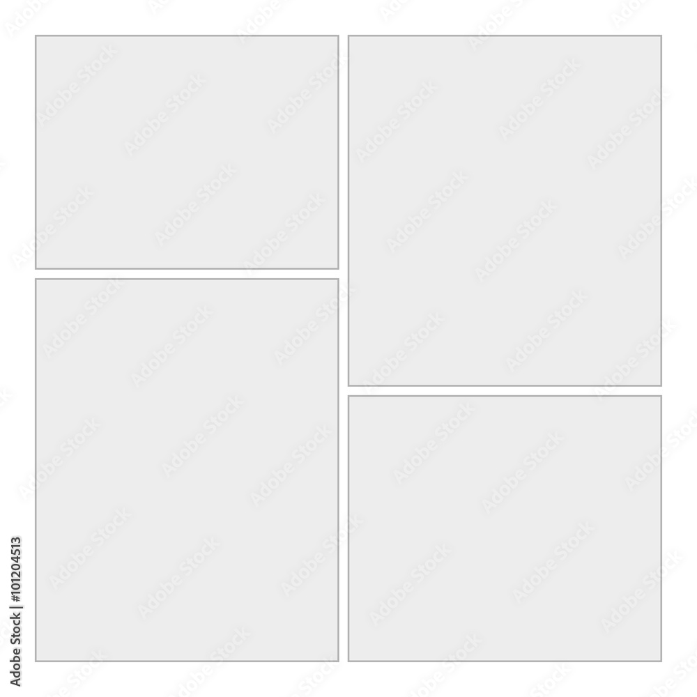 Comics blank layout template background. Vector Page 1 Comics blank layout template background. Vector Page 1