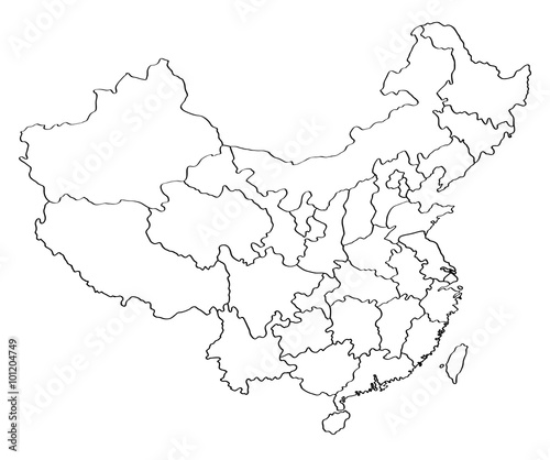Map of China photo