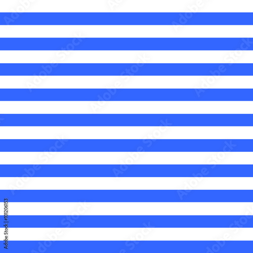 A seamless fabric pattern with blue stripes on a white background.