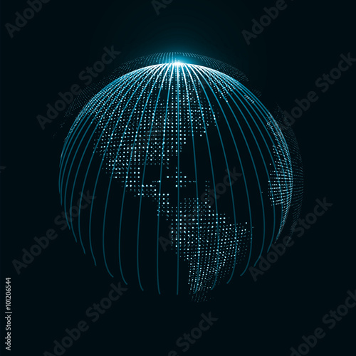 Technology image of globe