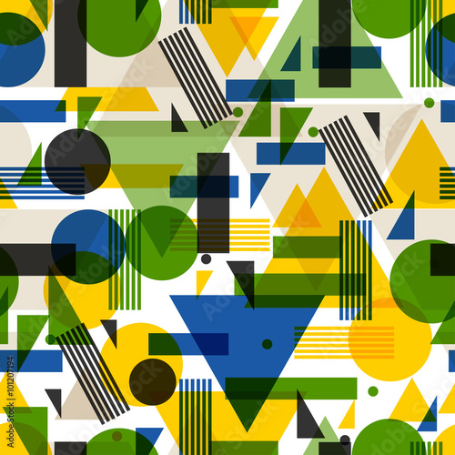 Seamless pattern  in abstract geometric style. Design for wallpaper, background, textile printing