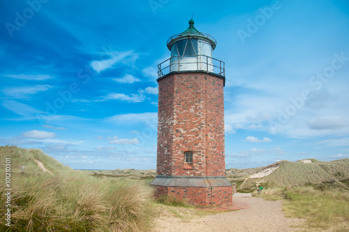 Old lighthouse  Rotes Kliff  near Kampen  Sylt  Germany