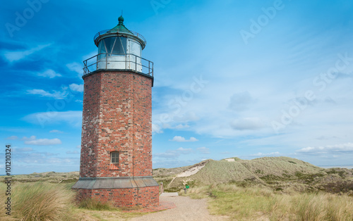 Old lighthouse  Rotes Kliff  near Kampen  Sylt  Germany
