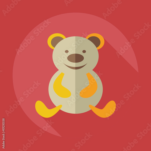 Flat modern design with shadow icons toys