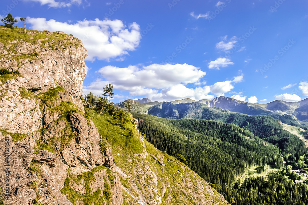 Naklejka premium Mountain landscape. Tatra mountains in the summer.