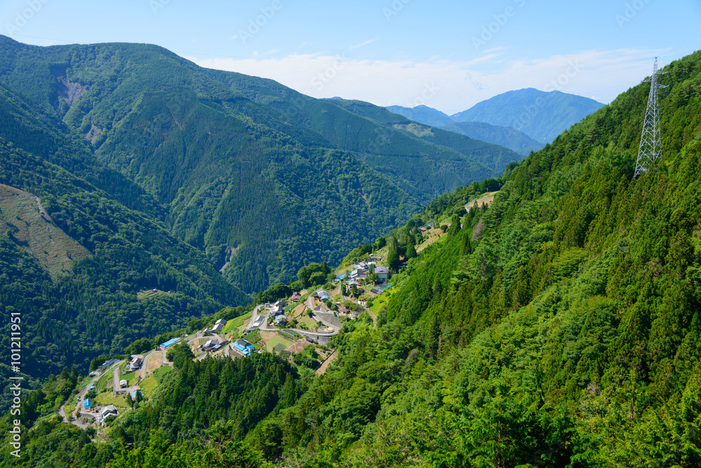 Shimoguri village in Iida, Nagano, Japan